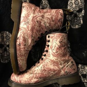 Dr. Martens Pink design with Doodle details.